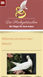 Mobile Screenshot of die-hochzeitstauben.at